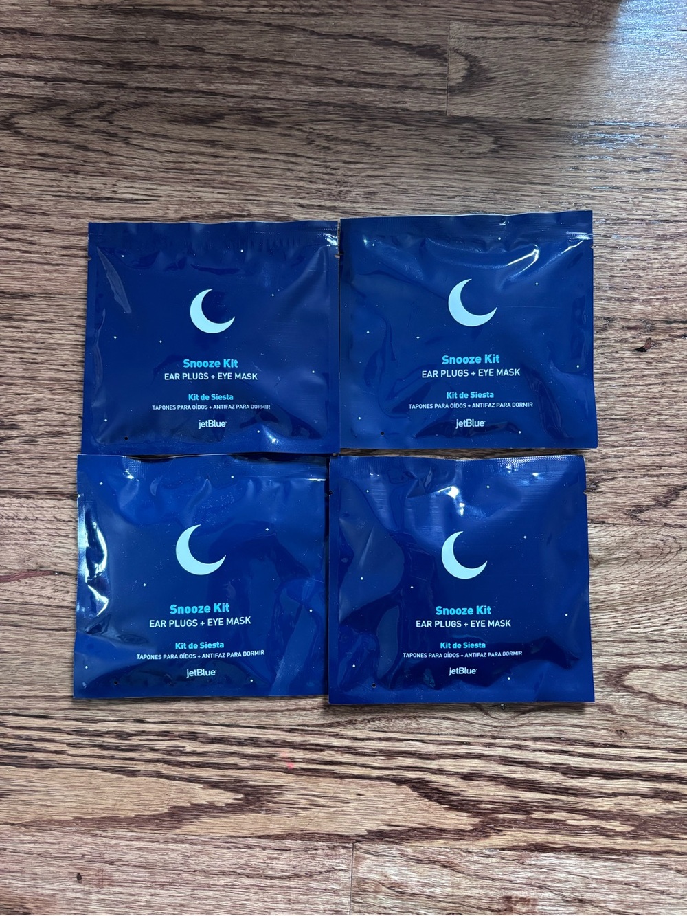 NIB JetBlue Snooze Kits - Ear Plugs & Eye Mask